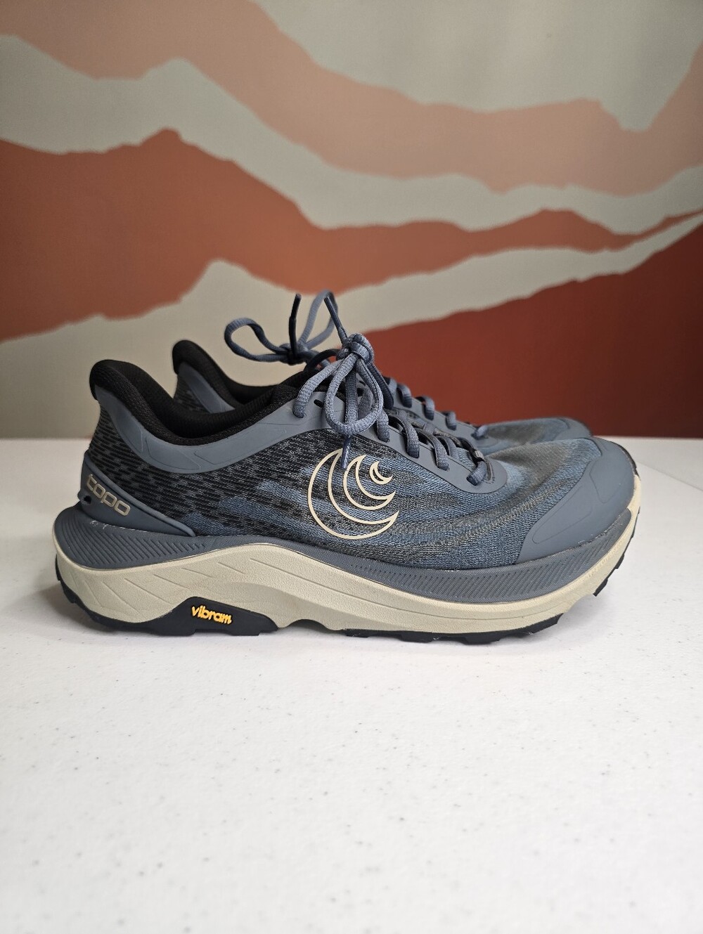 Topo W-ULTRAVENTURE 4 STONE Blue Mesh Women's 10 Trail Running Outdoor Hiking